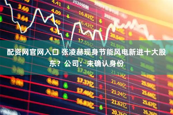 配资网官网入口 张凌赫现身节能风电新进十大股东？公司：未确认身份