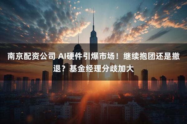 南京配资公司 AI硬件引爆市场！继续抱团还是撤退？基金经理分歧加大